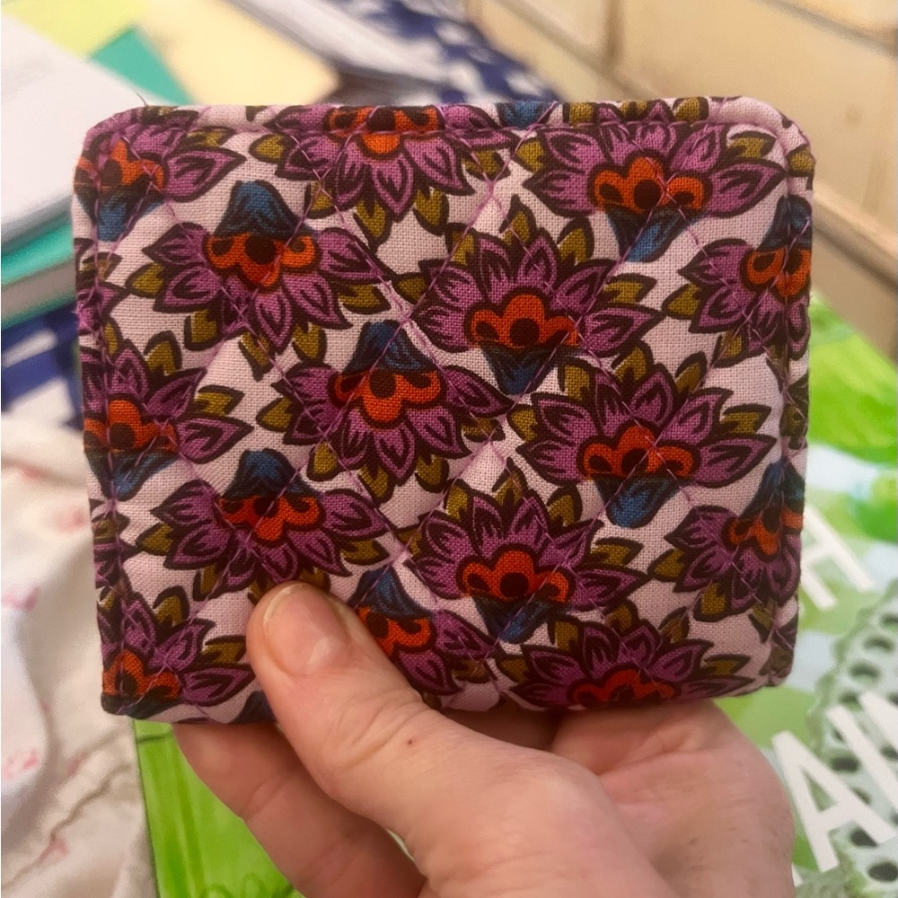 Vera Bradley Purple and Pink Floral Wallet